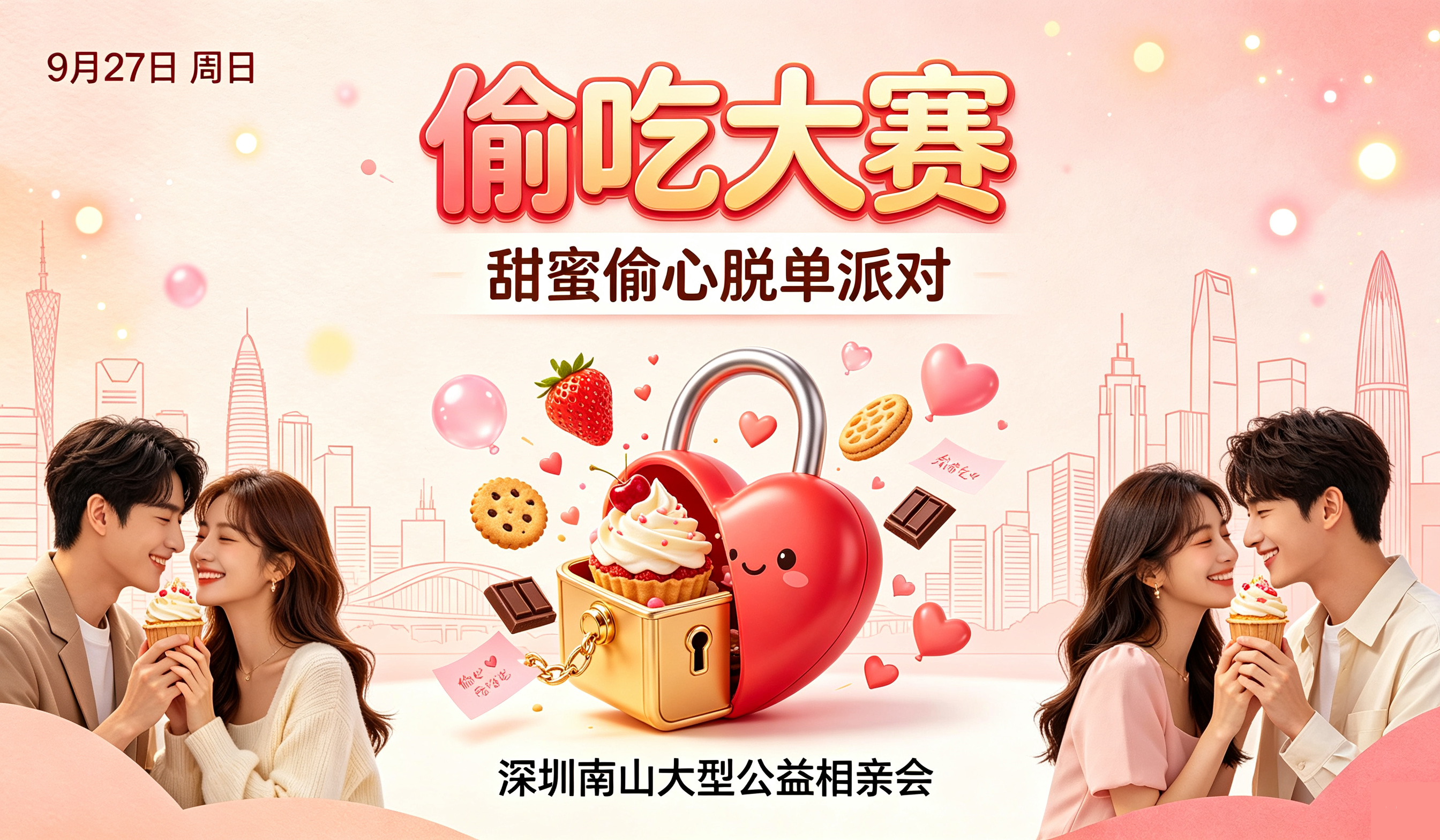 【大型公益｜偷吃大赛・甜蜜脱单派对】深圳名企名校精英专场✨