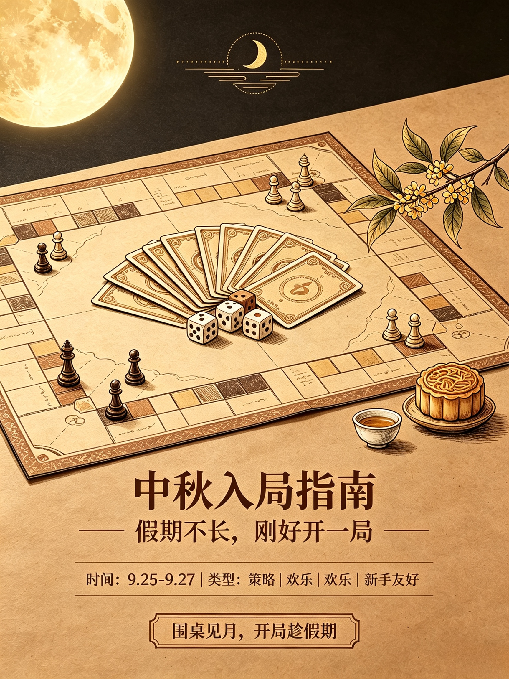 中秋留深｜不出去挤，来玩桌游🌕